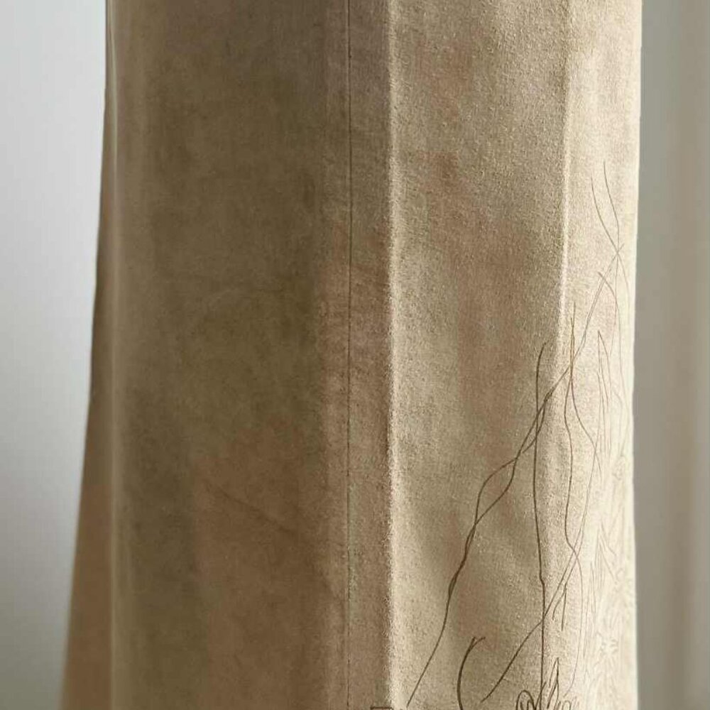 Kenneth Cole New York Sand Suede Botanical-Print Midi Skirt – US 12 - Picture 10 of 13